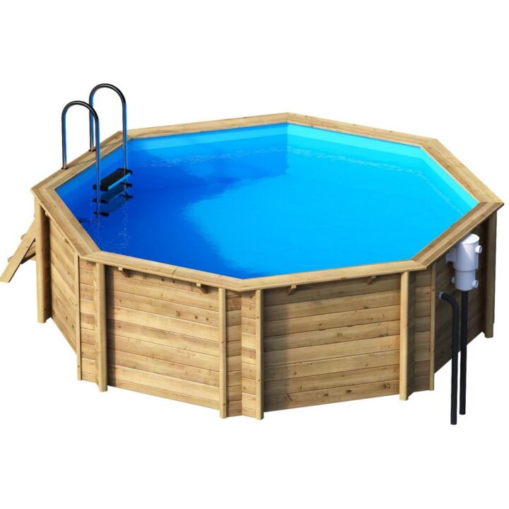 Деревянный бассейн для дачи